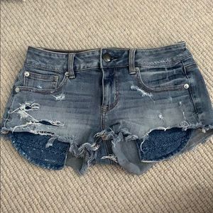 American Eagle shortie jean shorts